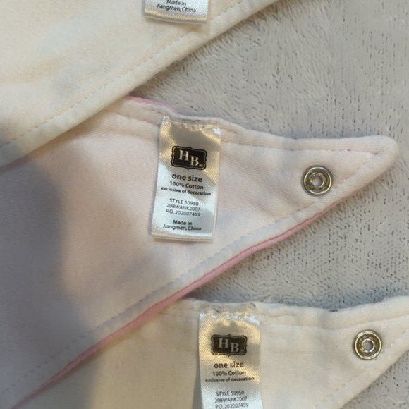 Hudson Baby 3 Pack Bandana Bibs OS NEW - Picture 11 of 16